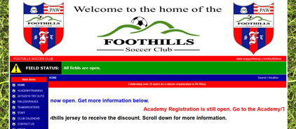 The Foothills Soccer Club
